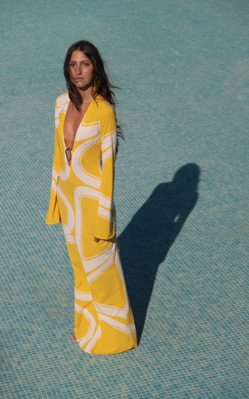 JANE DRESS in Yellow Èlas Print