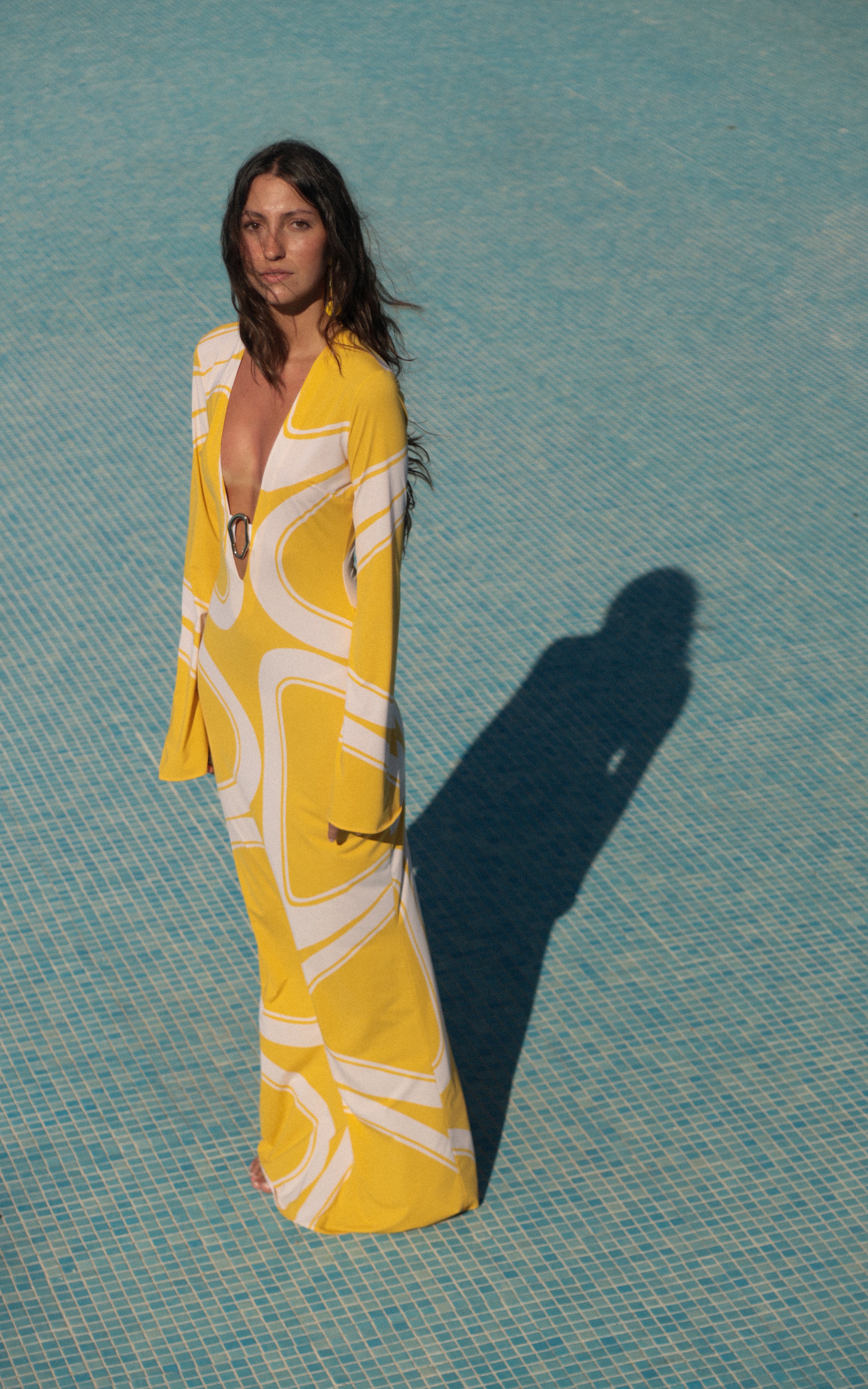 JANE DRESS in Yellow Èlas Print