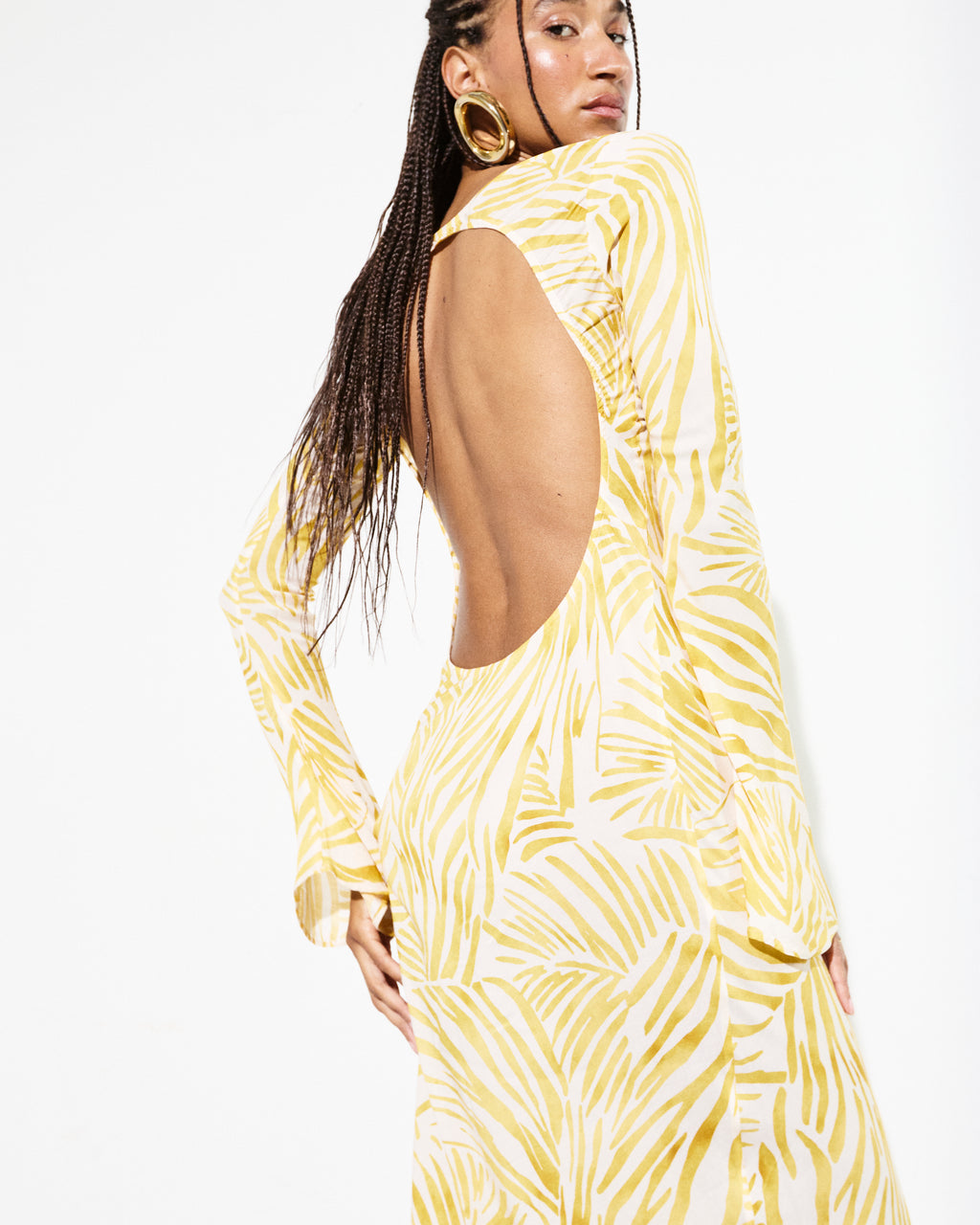 GISELE DRESS in Golden Folya Print