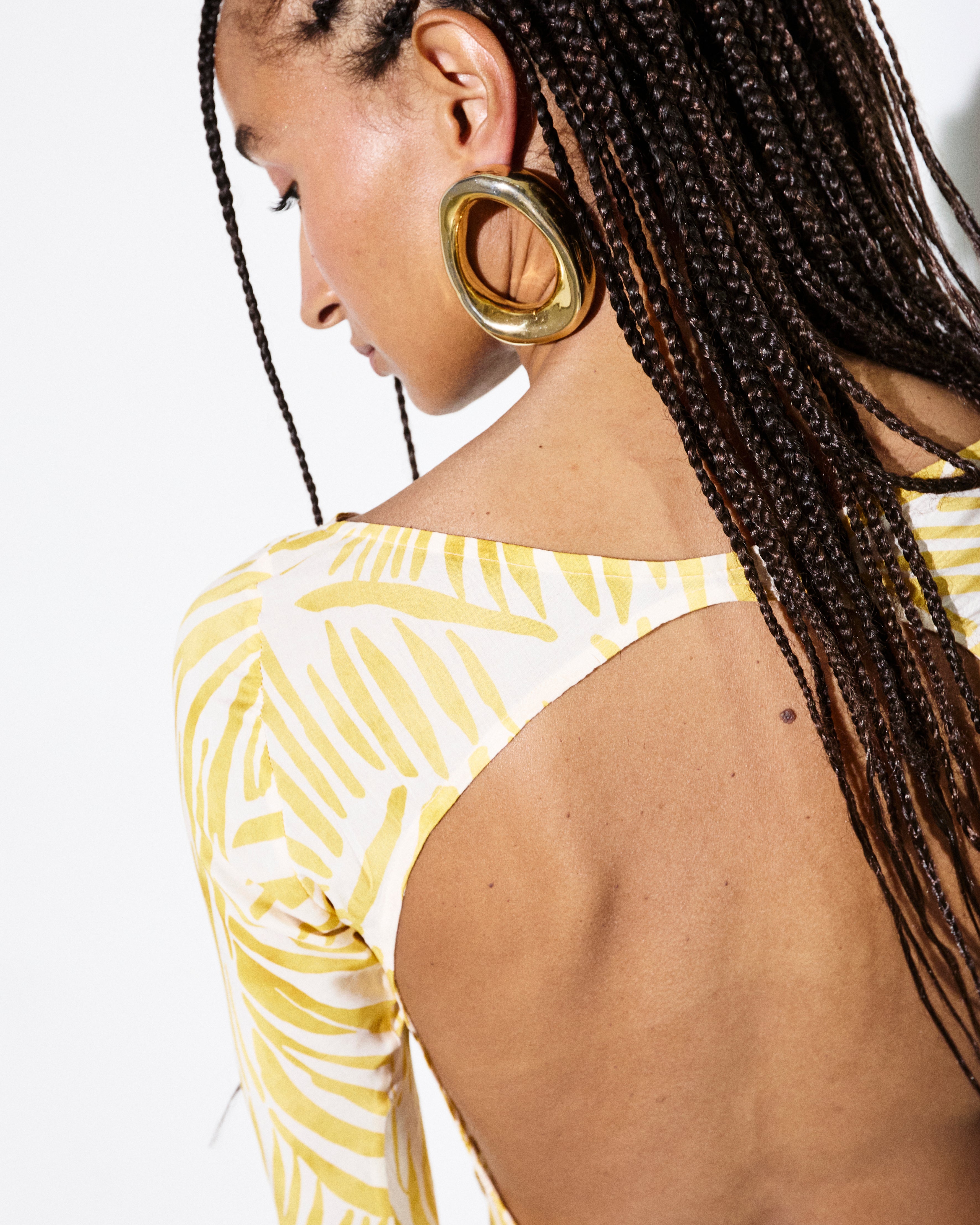 GISELE DRESS in Golden Folya Print