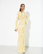 GISELE DRESS in Golden Folya Print