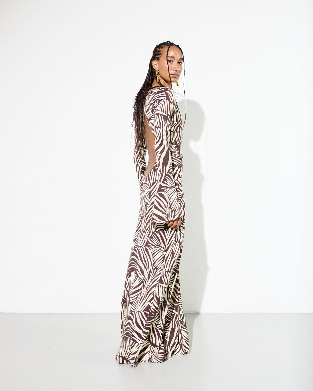 GISELE DRESS in Golden Folya Print