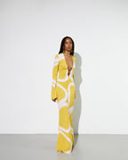 JANE DRESS in Yellow Èlas Print