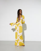 JANE DRESS in Yellow Èlas Print
