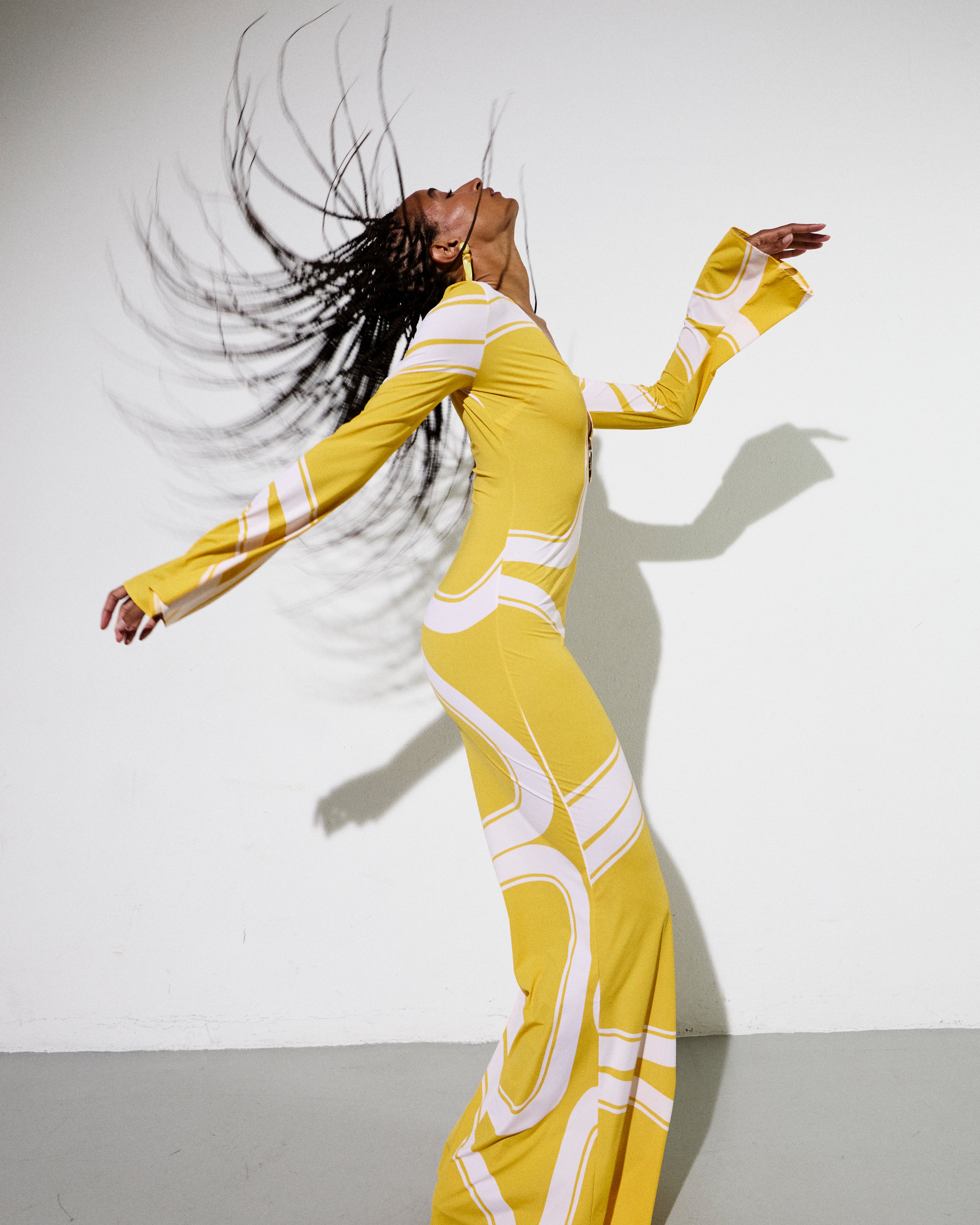 JANE DRESS in Yellow Èlas Print