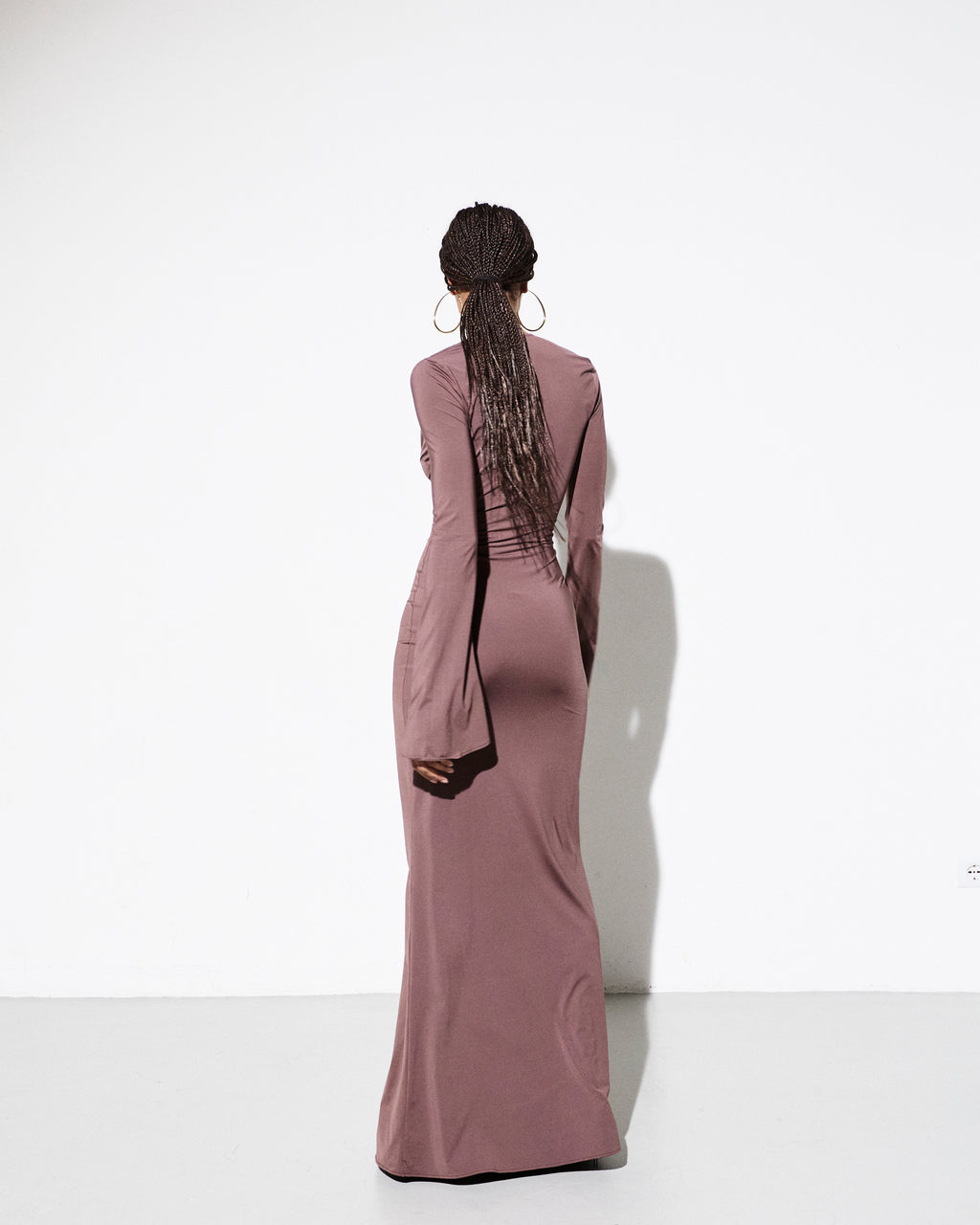 JANE DRESS in Brown