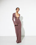 JANE DRESS in Brown