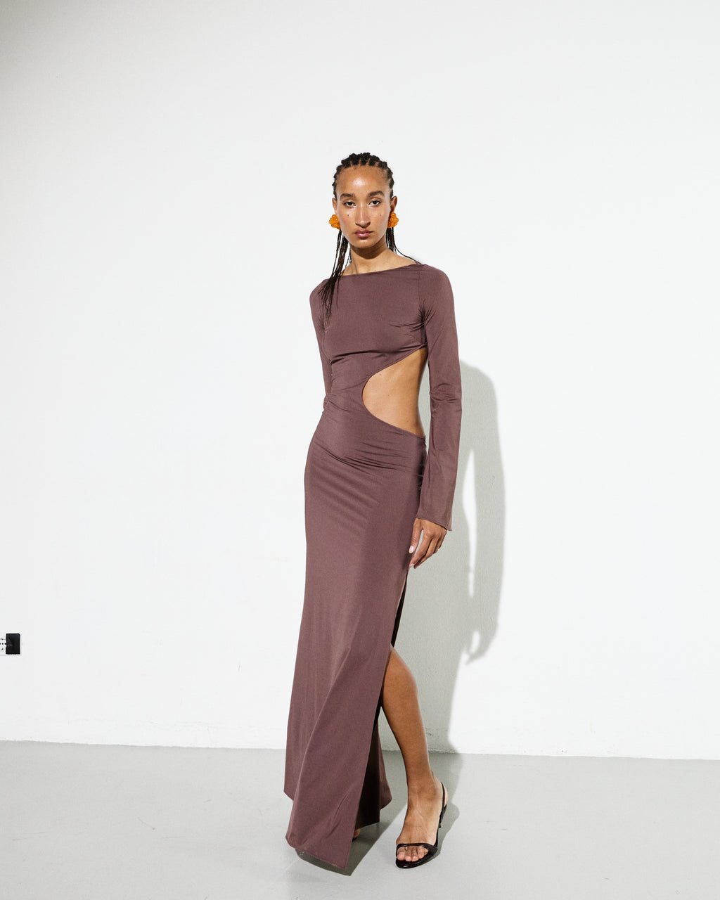 ALI DRESS in Brown