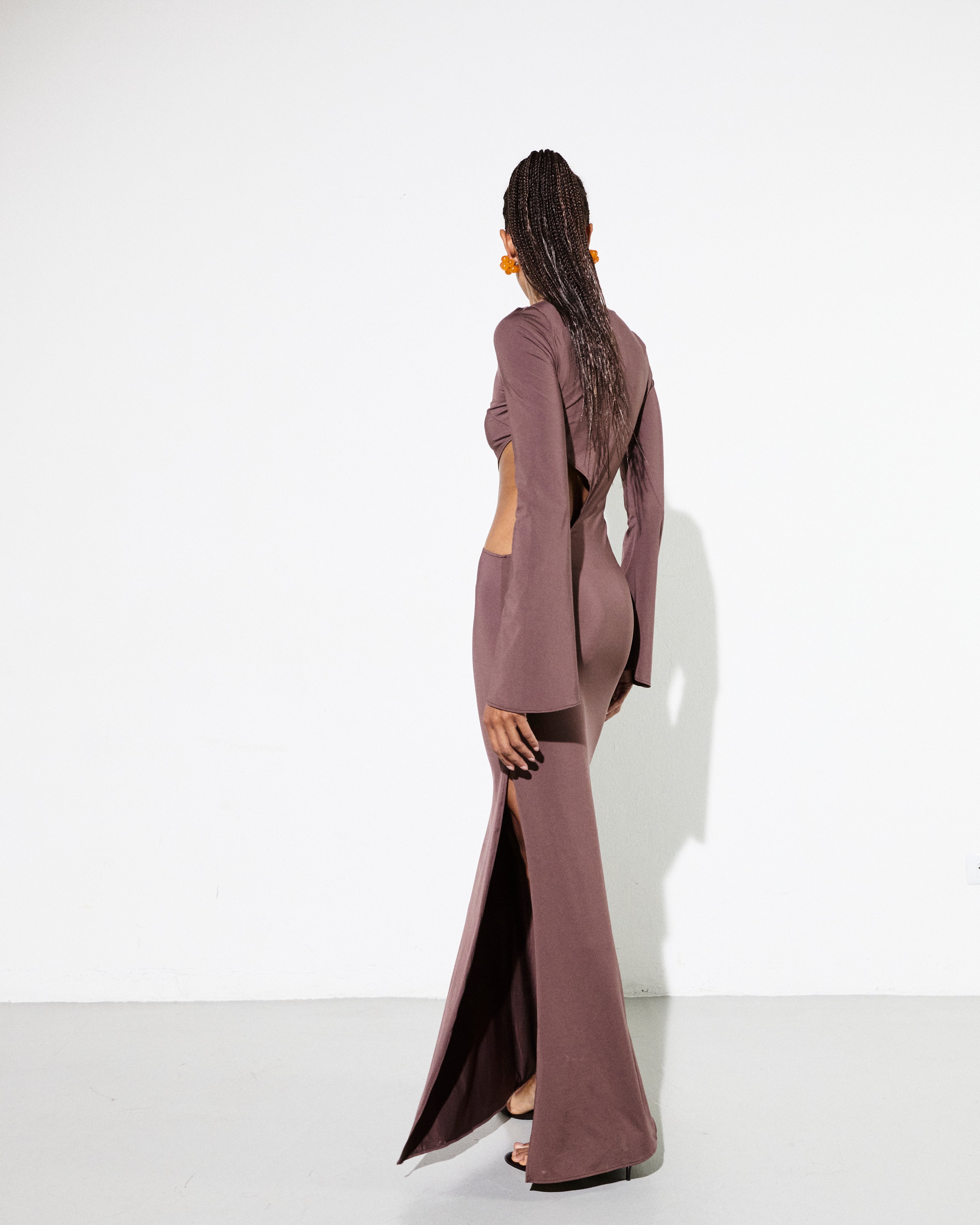 ALI DRESS in Brown