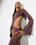 ALI DRESS in Brown