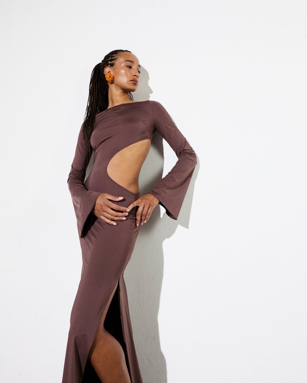 ALI DRESS in Brown