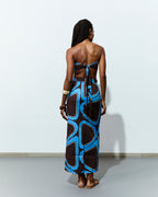 BRIGITTE SKIRT in Orange & Hot Pink Èlas Print