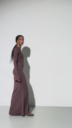 JANE DRESS in Brown